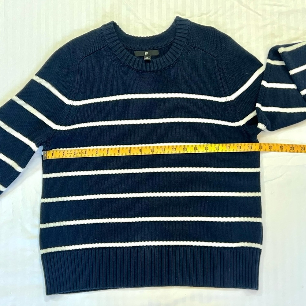 Cotton-silk crew neck sweater - Picture 4 of 8